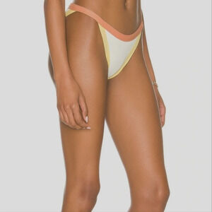 NEW Onia vacay bikini Bottom in nude and orange size Large